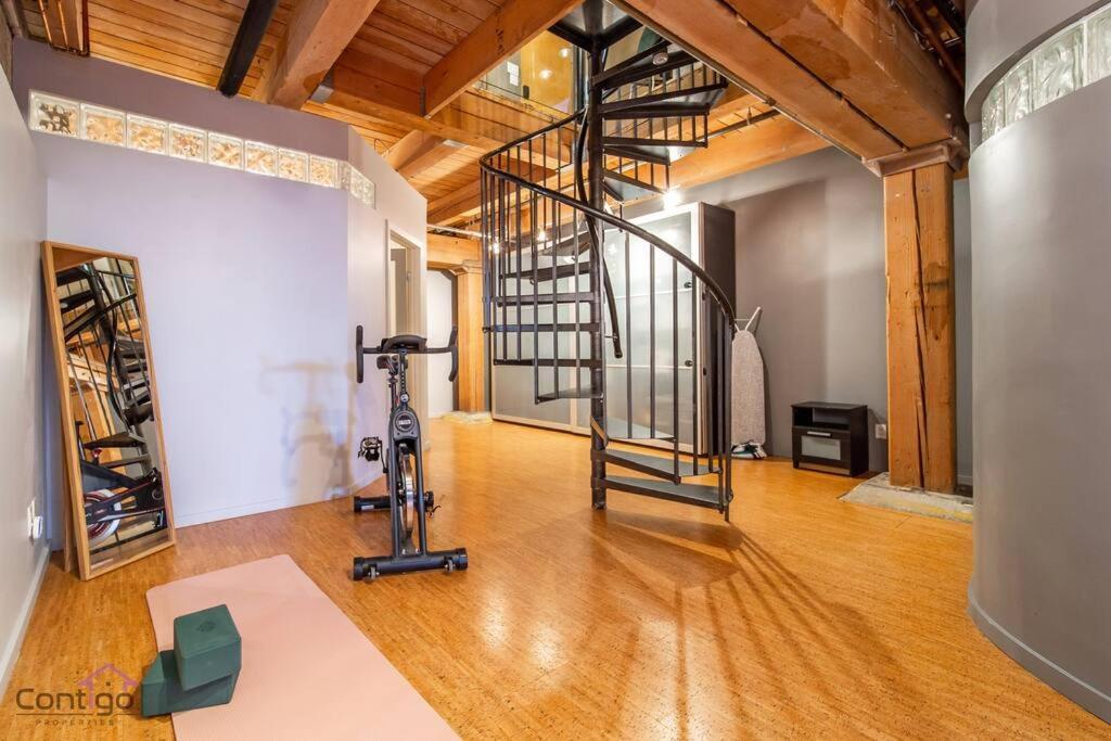 Historic Jd Loft, Near Ice District, Rogers Place, Ug Parking Edmonton Esterno foto