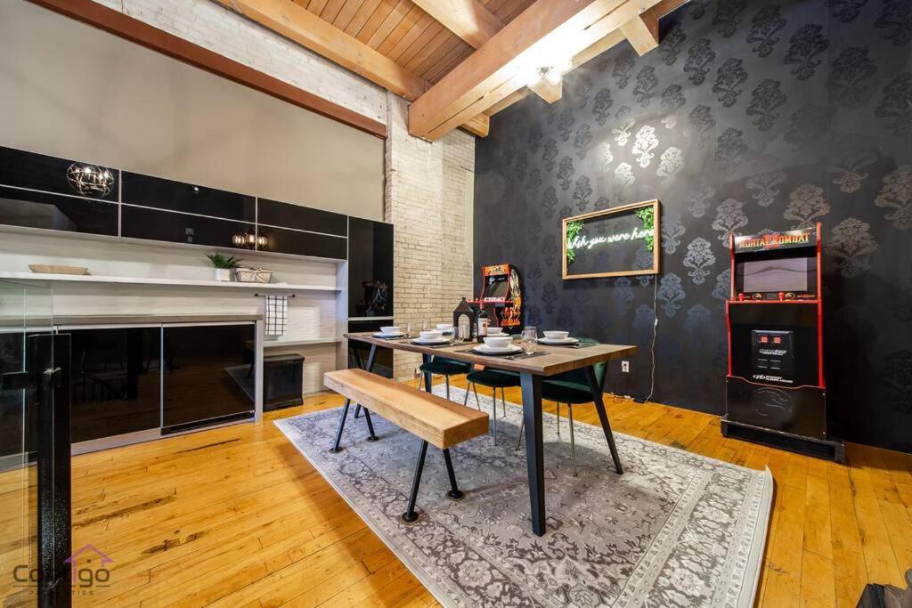 Historic Jd Loft, Near Ice District, Rogers Place, Ug Parking Edmonton Esterno foto
