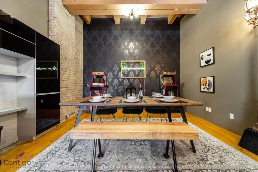 Historic Jd Loft, Near Ice District, Rogers Place, Ug Parking Edmonton Esterno foto